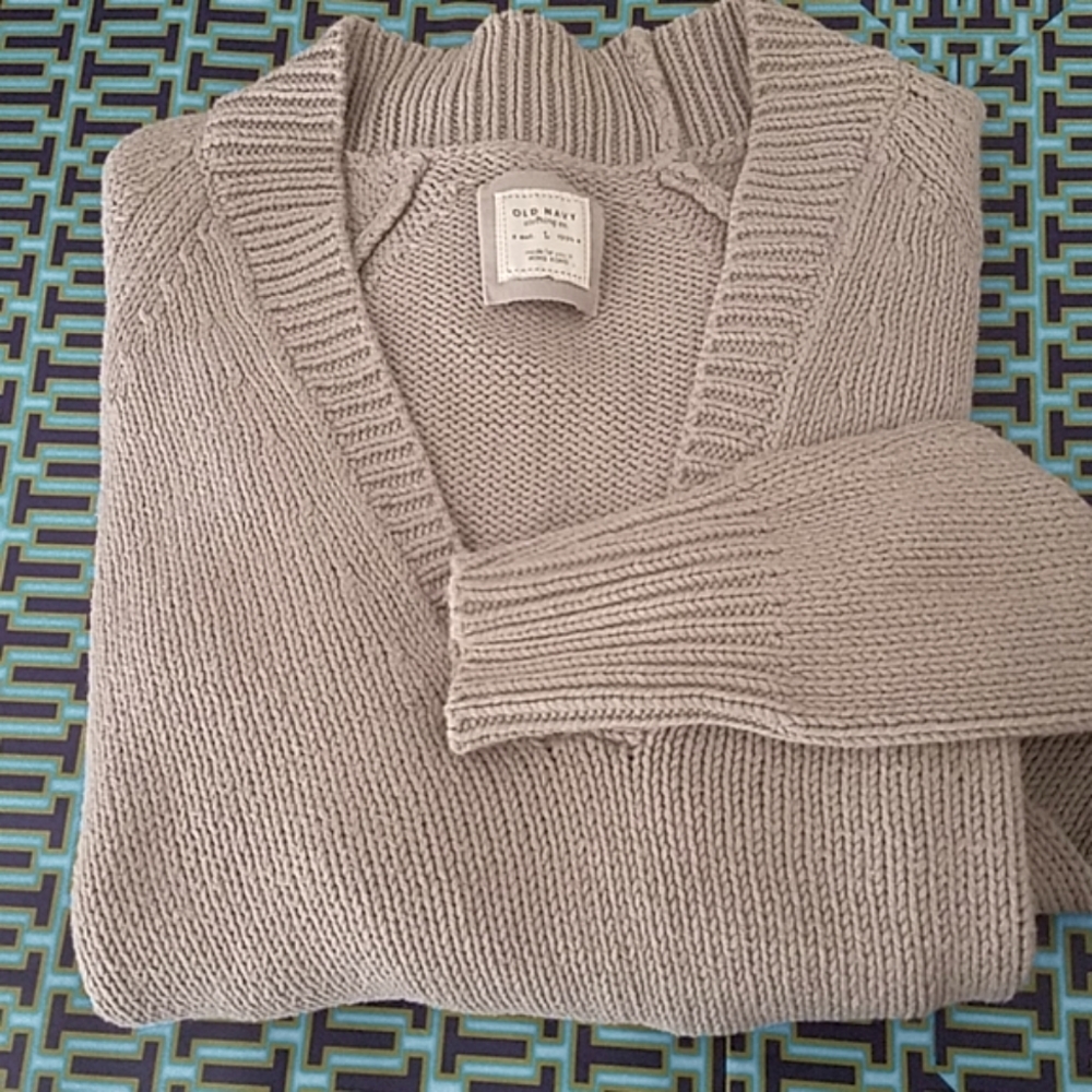 Old Navy Grey Pullover Sweater Large - Picture 2 of 7